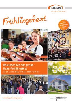 Haas FrÃ¼hlingsfest Programm zum Download