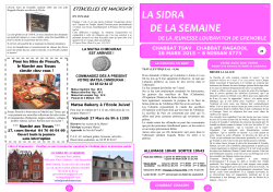 La Sidra De La Semaine : "TSAV" - Beth Habad Grenoble