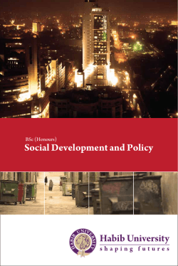âBSc (Honours) Social Development