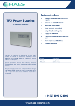 TRX Data Sheet