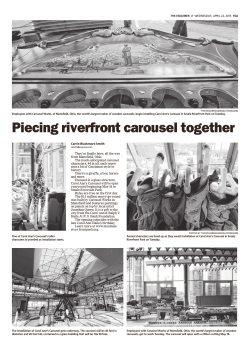 Piecing riverfront carousel together