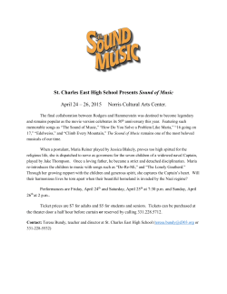 STC East Sound of Music April 24-26