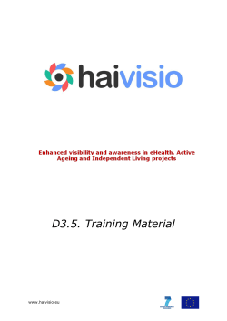 D3.5. Training Material