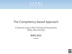 The Competency-based Approach