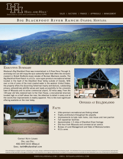 Big Blackfoot River Ranch- Ovando, Montana