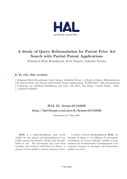 A Study of Query Reformulation for Patent Prior Art Search with