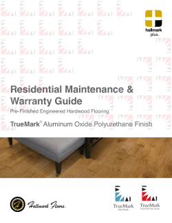 Residential Maintenance & Warranty Guide