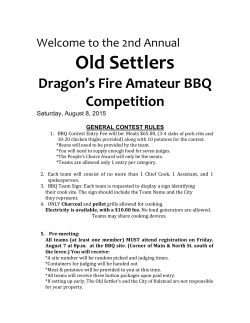 BBQ Rules & Info - Halstead Old Settlers