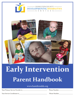 Early Intervention - Hamilton County Developmental Disabilities