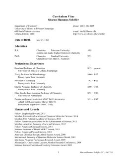 Curriculum Vitae - Hammes