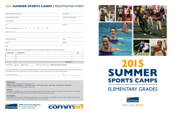 2015 summer sports camps