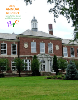 Annual Report_2014 1 - Hanna Perkins Center for Child