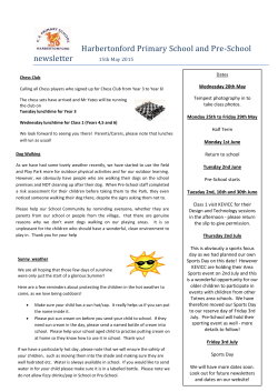 Newsletter 15.05.15 - Harbertonford Primary School
