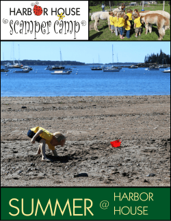 Scamper Camp Brochure - Harbor House Community Service Center