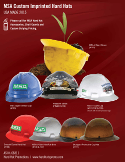 MSA Custom lmprinted Hard Hats