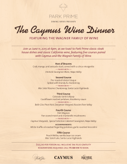 The Caymus Wine Dinner - Hard Rock Hotel & Casino Lake Tahoe