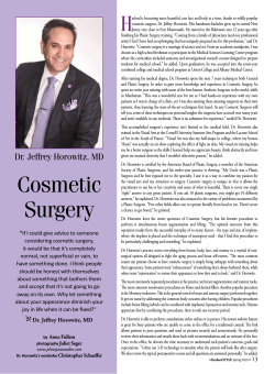 Cosmetic Surgery - Harford STYLE Magazine