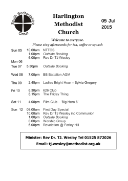 Notices - Harlington Methodist Church