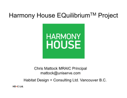 See the Harmony House Presentation - Harmony