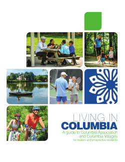 LIVING IN COLUMBIA - Columbia Association