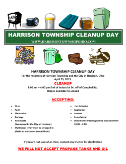 HARRISON TOWNSHIP CLEANUP DAY