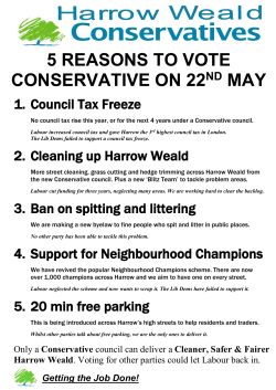 5 REASONS TO VOTE CONSERVATIVE ON 22 MAY