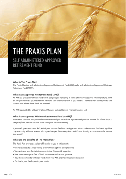 THE PRAXIS PLAN - Harvest Financial