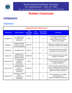 Rubber Chemicals - Harwick Standard Distribution