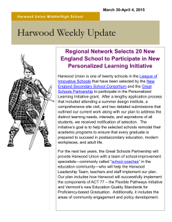 Harwood Newsletter March 30