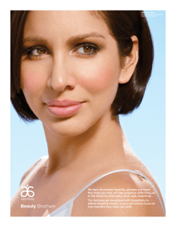 Arbonne Cosmetics Beauty Brochure