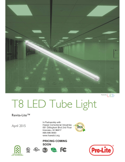 T8 LED Tube Light - Hawaii Correctional Industries