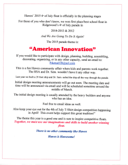 American Innovation" - Hawes Elementary School