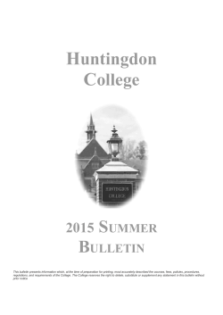 2015 summer bulletin