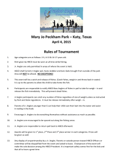 Mary Jo Peckham Park â Katy, Texas Rules of