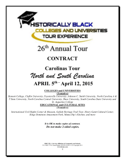 22nd Annual Historically Black Colleges and Universities Tour