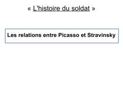 Picasso et Stravinsky