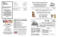 Children`s Newsletter - Hayes Barton United Methodist Church