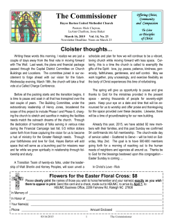 Newsletter () - Hayes Barton United Methodist Church