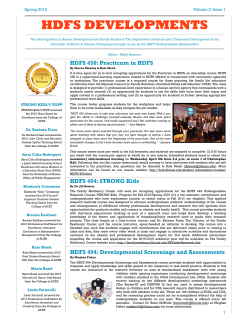 2015, Vol. 2, Issue 1 - Department of Human and Community