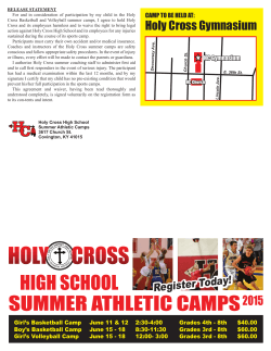 Holy Cross Girl`s Basketball Camp 2015