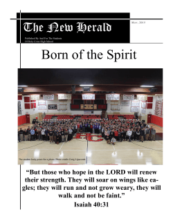 Born of the Spirit - Holy Cross High School