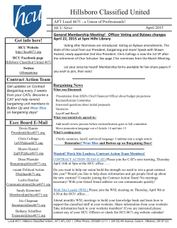 2015-04-March-Newsletter - Hillsboro Classified United