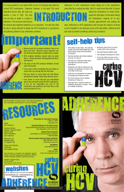 Adherence: Curing HCV