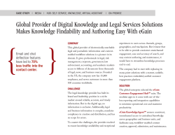 Global provider of digital knowledge and legal services