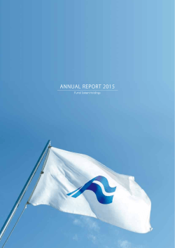 ANNUAL REPORT 2015 - è¹äºç·ç ãã¼ã«ãã£ã³ã°ã¹
