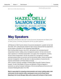 May 2015 HDSCBA Newsletter - Hazel Dell Salmon Creek Business