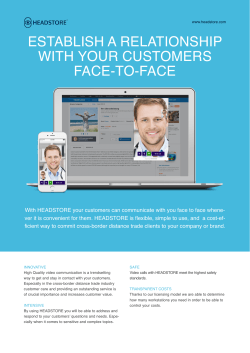ESTABLISH A RELATIONSHIP WITH YOUR CUSTOMERS FACE