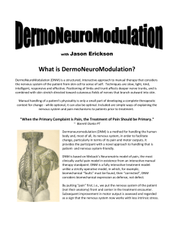 What is DermoNeuroModulation?