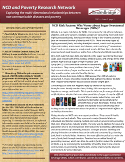 NCD and Poverty Research Network Newsletter
