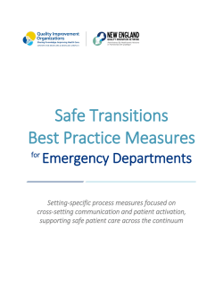 Safe Transitions Best Practice Measures